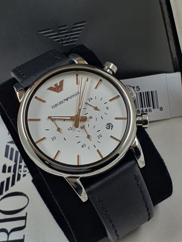 Emporio Armani Analog White Dial Men's Watch-AR2075